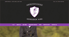 Desktop Screenshot of aberdeenshirehorseboxhire.co.uk