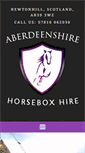 Mobile Screenshot of aberdeenshirehorseboxhire.co.uk