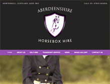 Tablet Screenshot of aberdeenshirehorseboxhire.co.uk